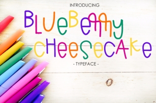 Blueberry Cheesecake Font Download