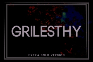 Grilesthy Extra Bold Font Download