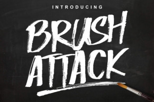 Brush Attack Font Download