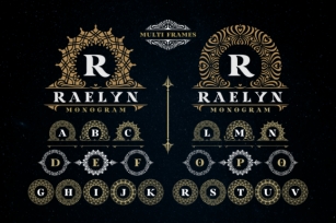 Raelyn Monogram Font Download