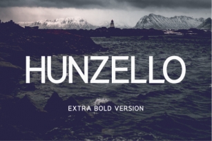 Hunzello Extra Bold Font Download