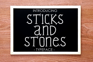 Sticks and Stones Font Download