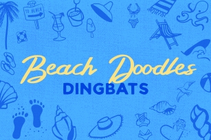 Beach Doodles Dingbat Font Download