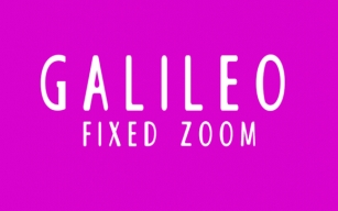 Galileo Fixed Zoom Font Download