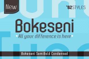 Bokeseni SemiBold Condensed Font Download