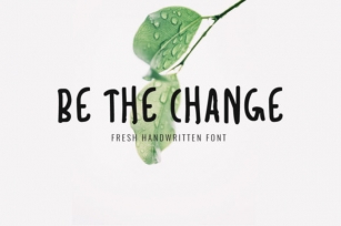 Be the Change Font Download