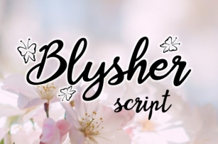 Blysher Font Download