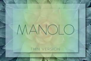 Manolo Thin Font Download