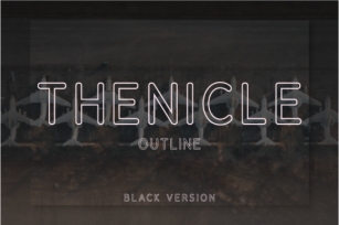 Thenicle Outline Black Font Download