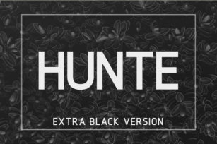 Hunte Extra Black Font Download
