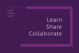 Learn Share Collaborate Family Font Download