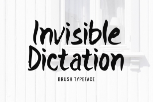 Invisible Dictation Font Download