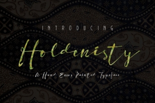 Holdenisty Font Download