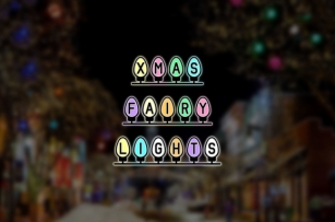 Xmas Fairy Lights Font Download