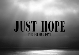 Just Hope Font Download