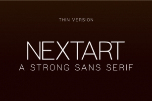 Nextart Thin Font Download
