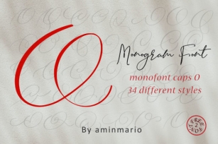 Monogram O | Monofont Caps O Font Download