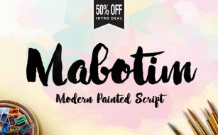 Mabotim Brush Font Download