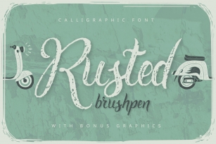 Rusted Brushpen Font Download