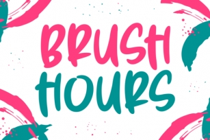 Brush Hours Font Download