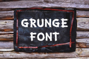 Grunge Letters and Numbers Font Download