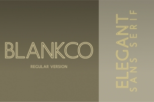 Blankco Outline Regular Font Download