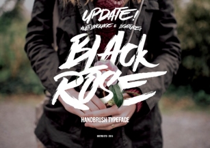 Black Rose Handbrush Font Download