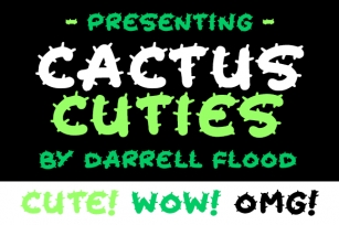 Cactus Cuties Font Download