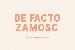 De Facto Zamosc Font Download