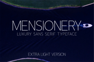Mensionery Extra Light Font Download