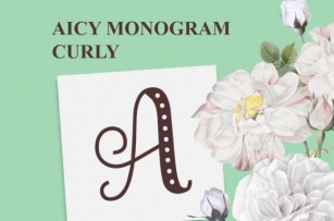 Aicy Monogram Curly Font Download