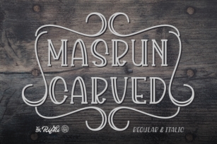 Masrun Carved Font Download