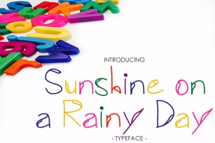 Sunshine on a Rainy Day Font Download