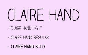 Claire Hand Font Download