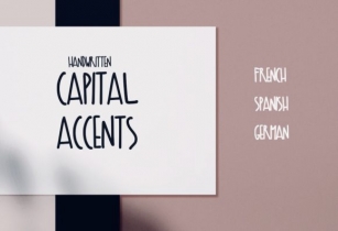 Capital Accents Font Download