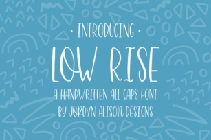 Low Rise Font Download
