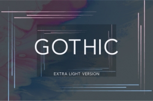 Gothic Extra Light Font Download