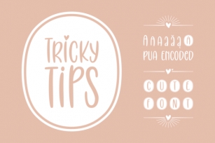 Tricky Tips Font Download