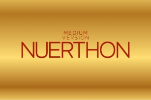 Nuerthon Medium Font Download