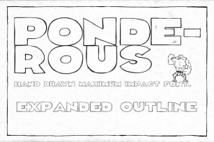 Ponderous Expanded Outline Font Download