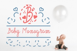 Baby Monogram Font Download
