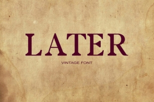Later Font Download