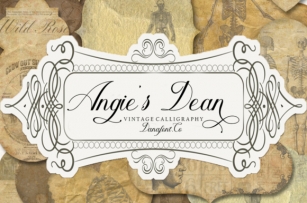 Angie's Dean Font Download