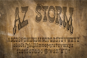 AZ Storm Font Download