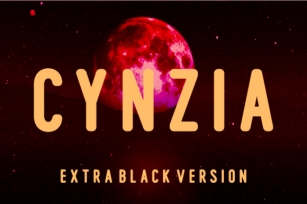 Cynzia Extra Black Font Download