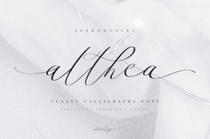 Althea Script Font Download
