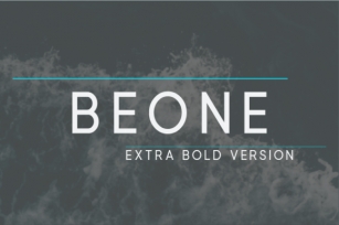 Beone Extra Bold Font Download