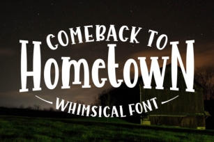 Comeback to Hometown Font Download