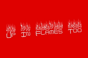 Up In Flames Too Font Download