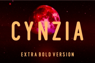 Cynzia Extra Bold Font Download